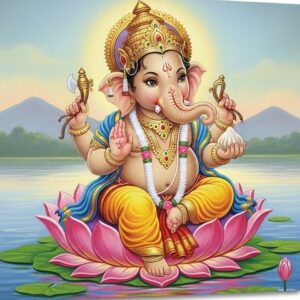 Shri Ganesha Enchanting Wall Art for Home & Office Decor | Art No. 588