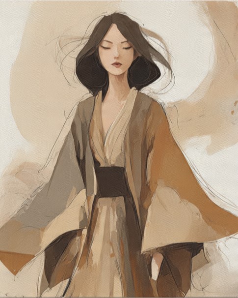 Enchanting Girl Boho Wall Art for Home & Room Decor | Art No. 512 - Image 2