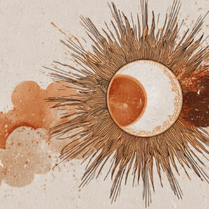 Abstract Sun Boho Wall Art for Home & Room Decor | Art No. 515