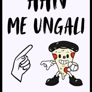 *Aan Me Ungali Funny Wall Art for Home Decor | Art No. 751