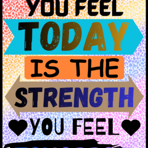 Your Strength Motivational Wall Art for Home Decor | Art No. 750