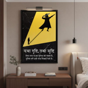Yatha Drishti Tatha Shrishti Motivational Wall Art for Home Decor | Art No. 744