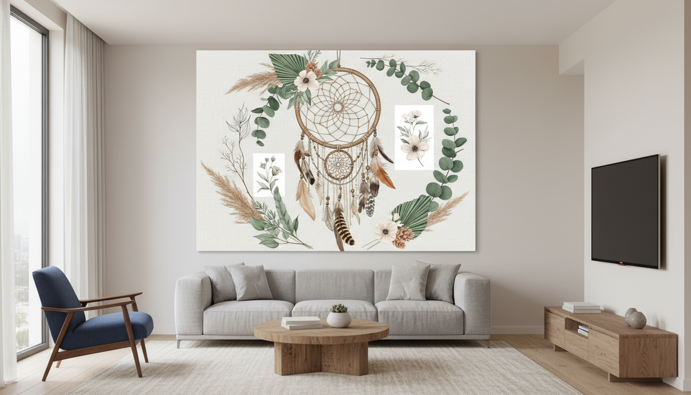 Enchanting Boho Chic Wall Art for Home & Office Decor | Art No. 893 - Image 3