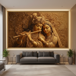 Divine Radha Krishna Love Wall Art for Home & Office Decor | Art No. 881