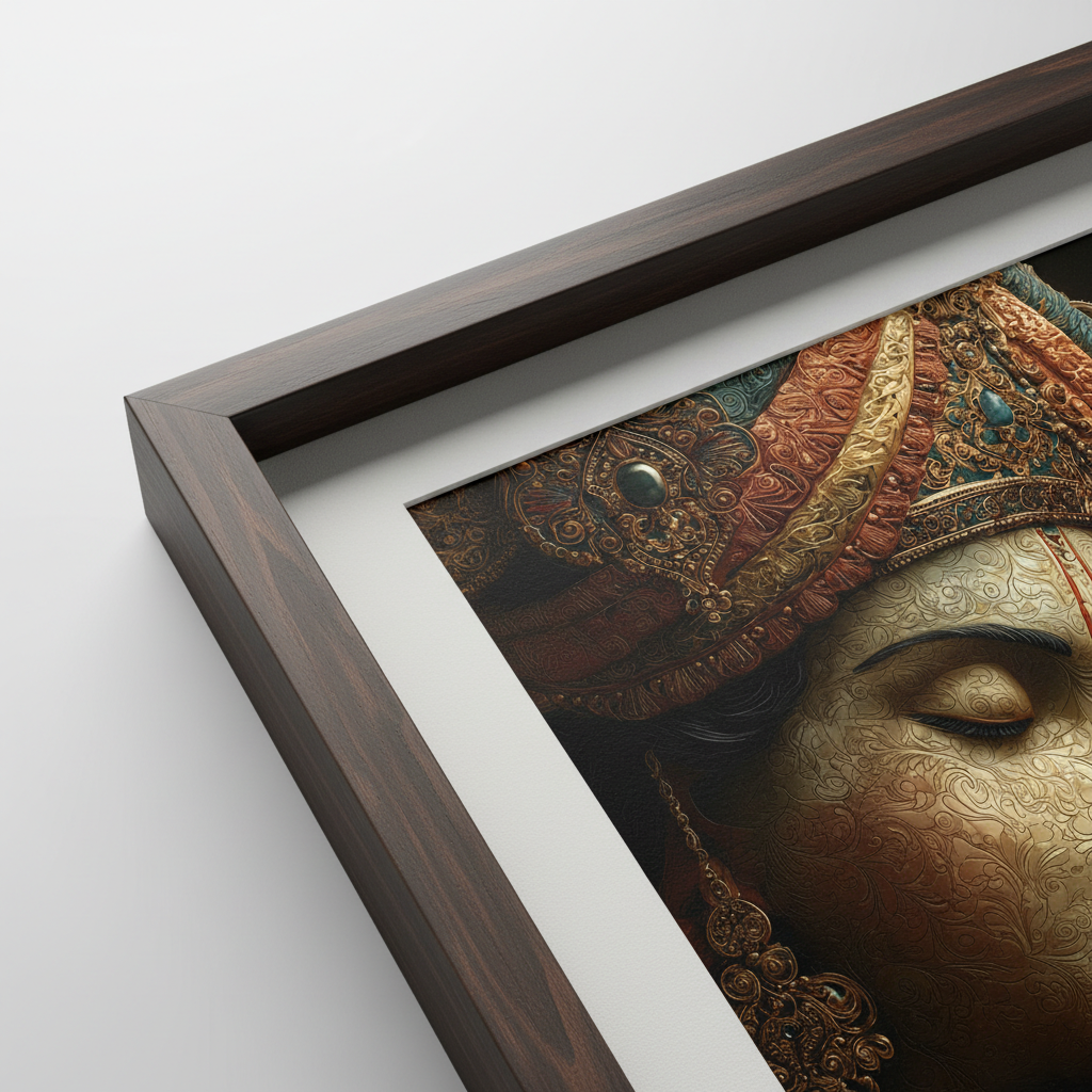 Radha Krishna With Flute Wall Art for Home & Office Decor | Art No. 853 - Image 3