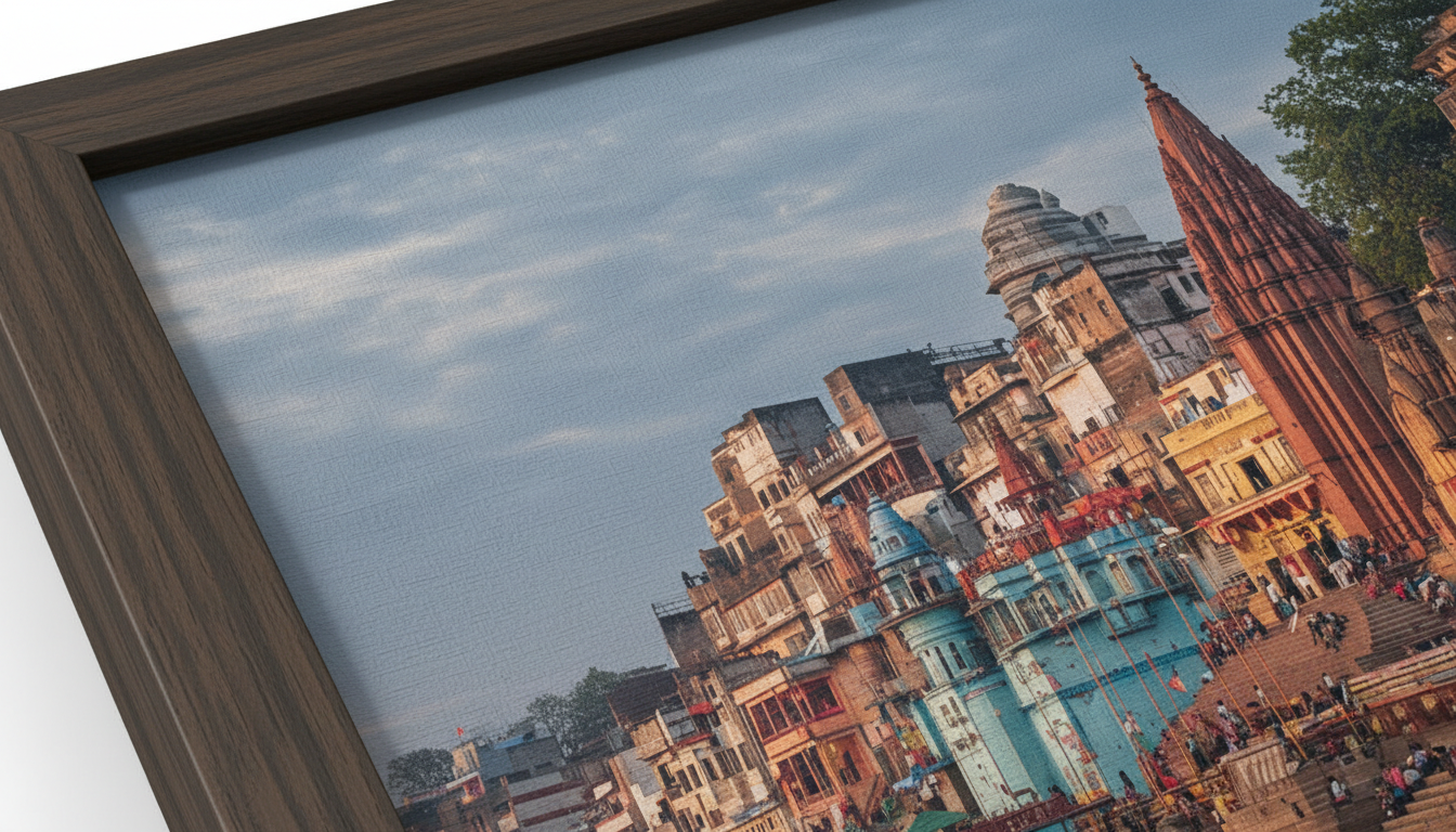 Famous Varanasi Ghat Vastu Wall Art for Home & Office Decor | Art No. 838 - Image 3