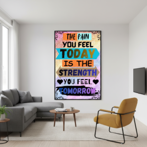 Your Strength Motivational Wall Art for Home Decor | Art No. 750