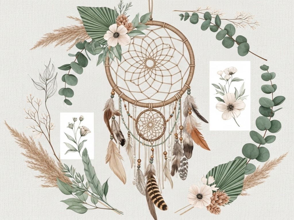 Enchanting Boho Chic Wall Art for Home & Office Decor | Art No. 893 - Image 2