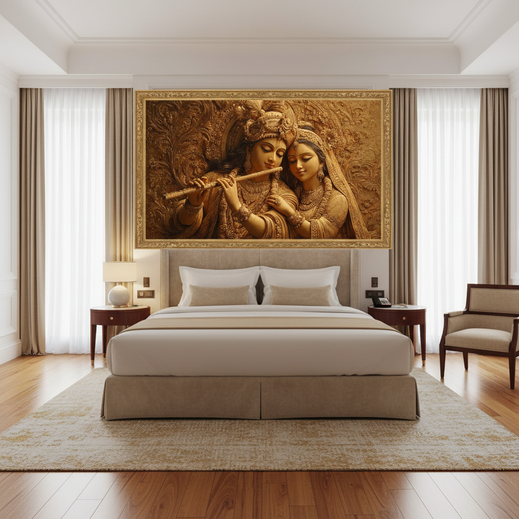 Divine Radha Krishna Love Wall Art for Home & Office Decor | Art No. 881 - Image 5