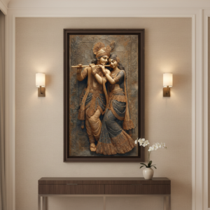 Divine Radha Krishna Love Wall Art for Home & Office Decor | Art No. 879
