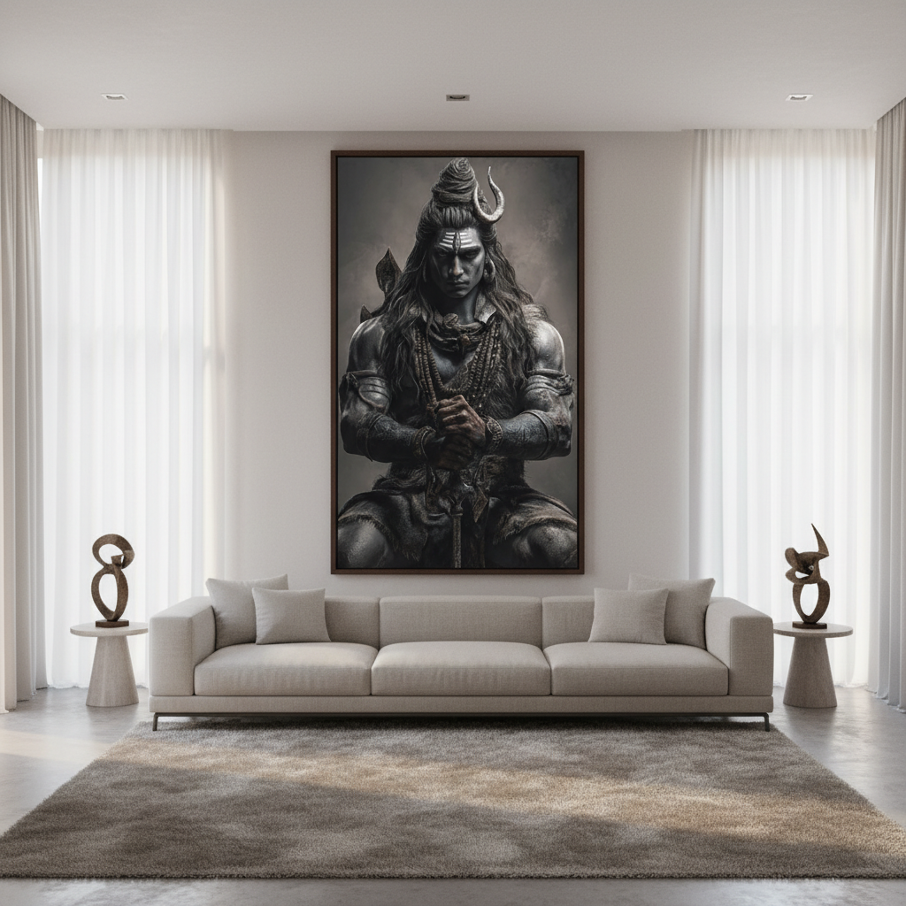 Enchanting Lord Shiva Wall Art for Home & Office Decor | Art No. 852 - Image 3