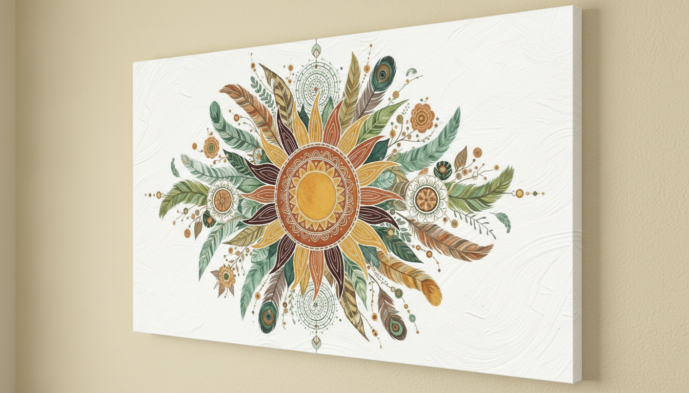 Enchanting Boho Chic Wall Art for Home & Office Decor | Art No. 890 - Image 2