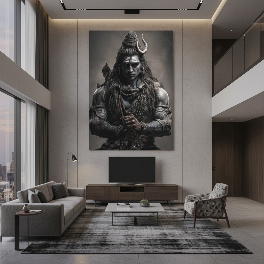 Enchanting Lord Shiva Wall Art for Home & Office Decor | Art No. 852 - Image 4