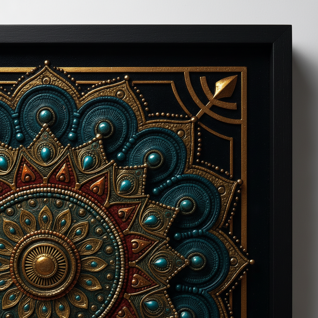 Colorful Mandala Decor Wall Art for Home & Office Decor | Art No. 916 - Image 5
