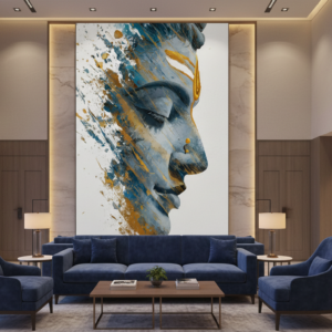 Lord Shiva Face Abstract Wall Art for Home & Office Decor | Art No. 839