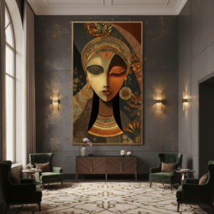 Women Face Abstract Wall Art for Home & Office Decor | Art No. 922