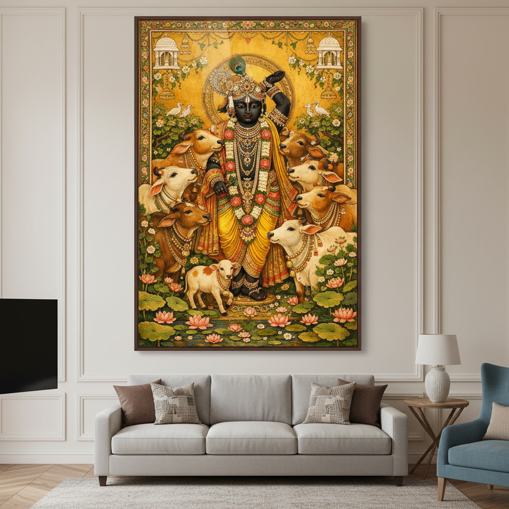 Divine Shrinath Ji Wall Art for Home & Office Decor | Art No. 818
