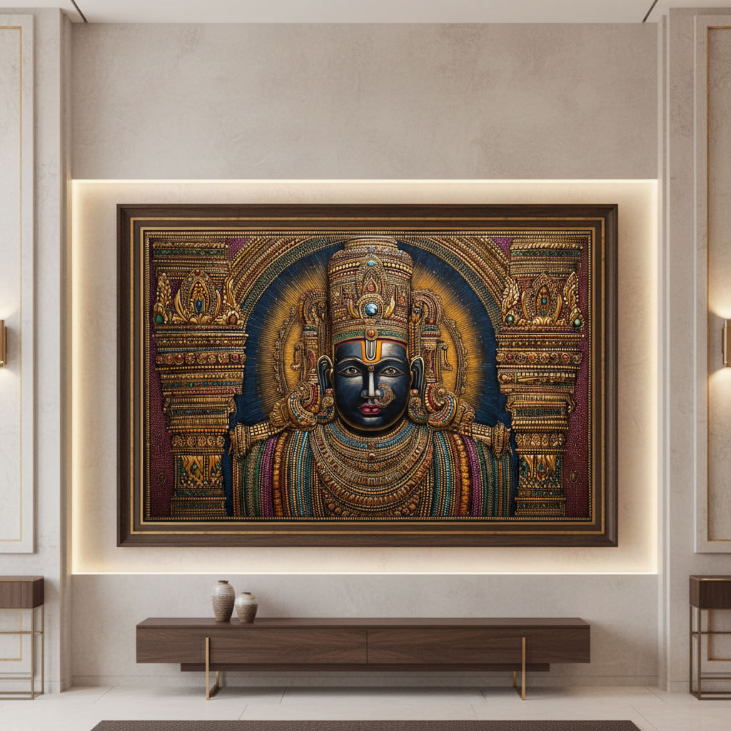 Shri Balaji Devotional Wall Art for Home & Office Decor | Art No. 917 - Image 5