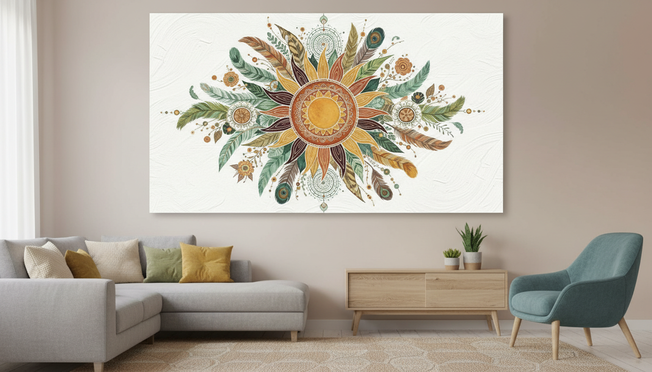 Enchanting Boho Chic Wall Art for Home & Office Decor | Art No. 890 - Image 4