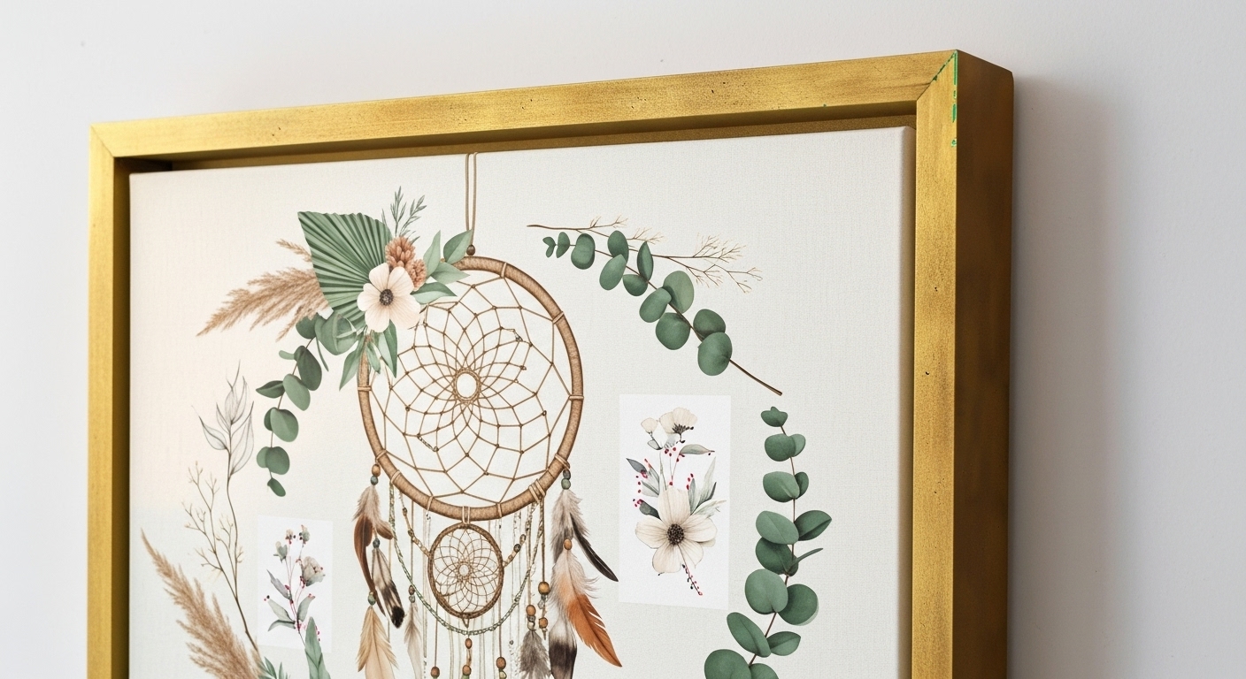 Enchanting Boho Chic Wall Art for Home & Office Decor | Art No. 893 - Image 5