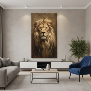 Regal Lion Face Wall Art for Home & Office Decor | Art No. 769