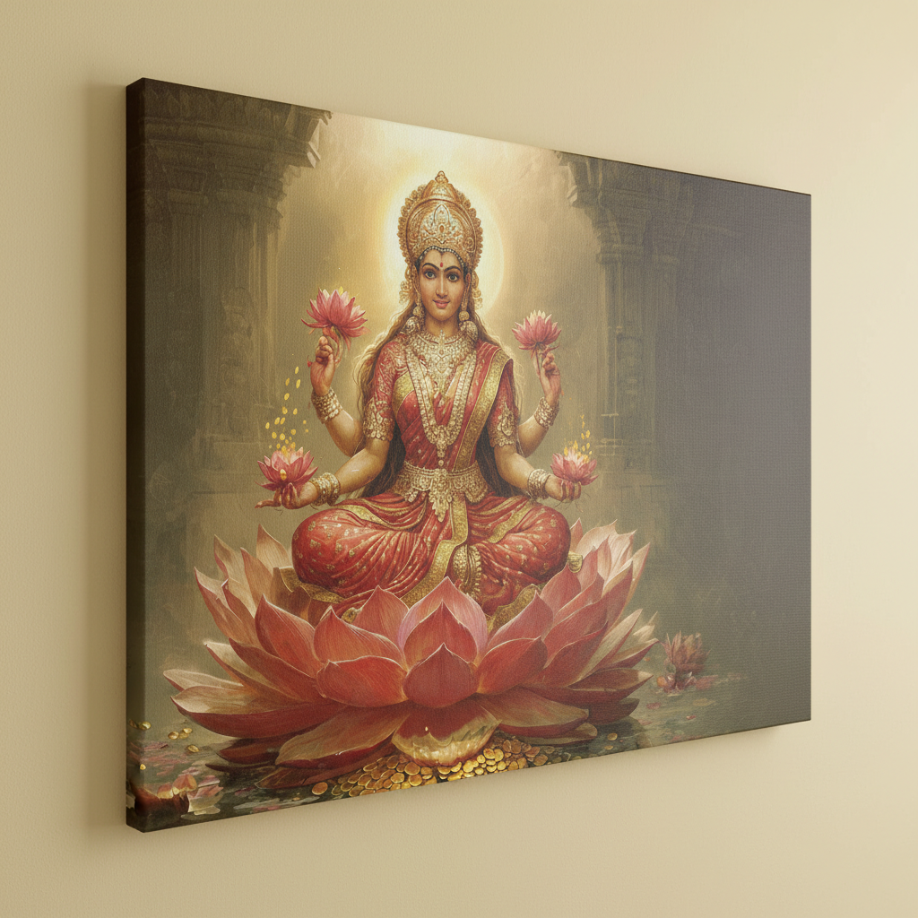 Goddess Lakshmi Vastu Wall Art for Home & Office Decor | Art No. 815 - Image 4