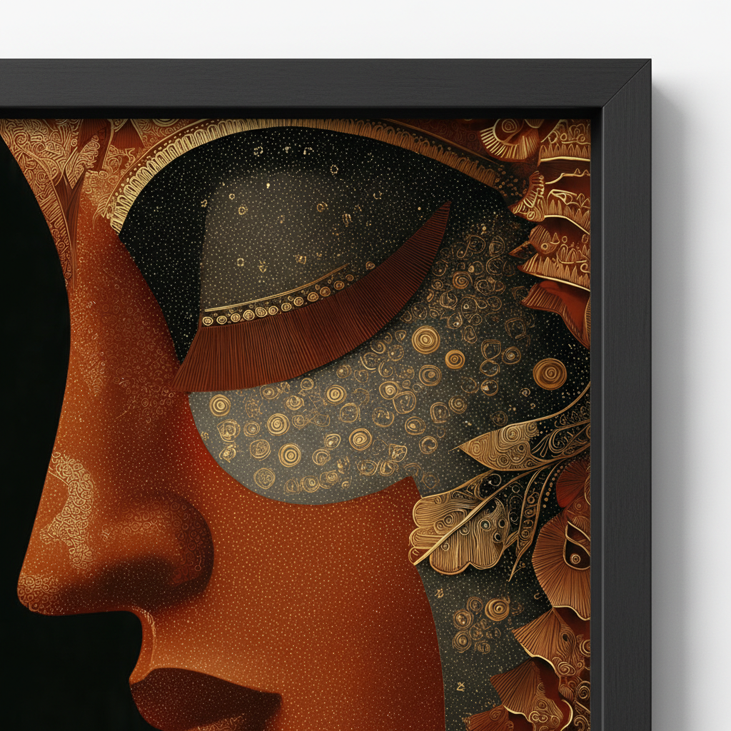 Women Face Abstract Wall Art for Home & Office Decor | Art No. 920 - Image 5