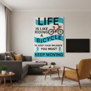 Positive Life Motivational Wall Art for Home Decor | Art No. 759