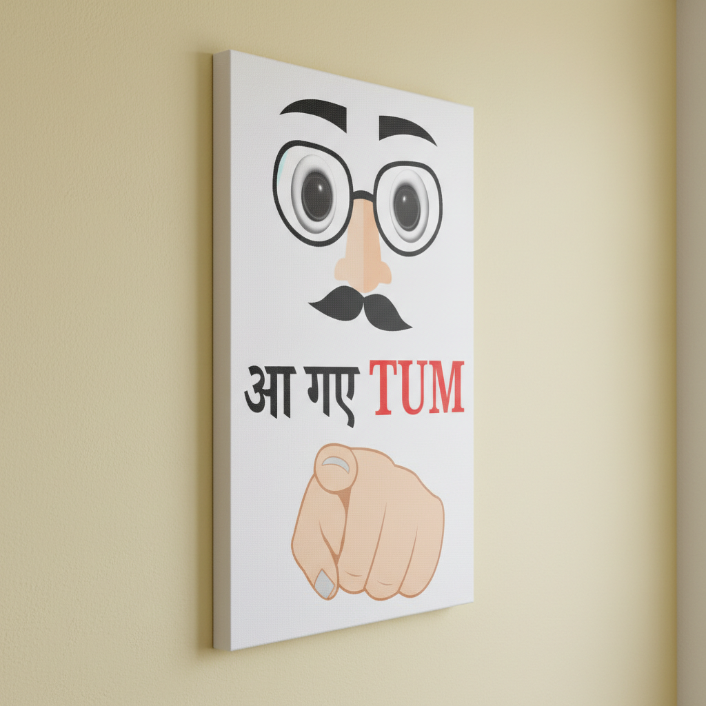 Aa Gaye Tum Funny Wall Art for Home Decor | Art No. 757 - Image 5