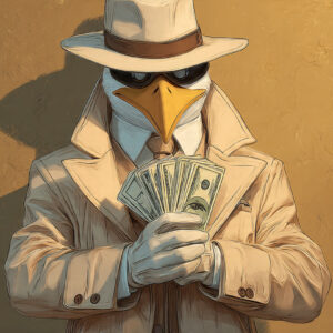 Charismatic Cartoon Bird Wall Art for Home & Office Decor | Art No. 781