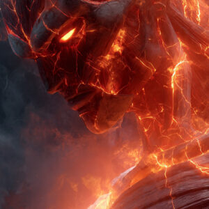 Firing Humanoid Titan Wall Art for Home & Office Decor | Art No. 795