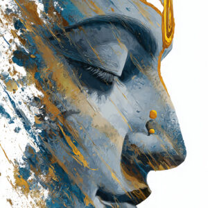 Lord Shiva Face Abstract Wall Art for Home & Office Decor | Art No. 839