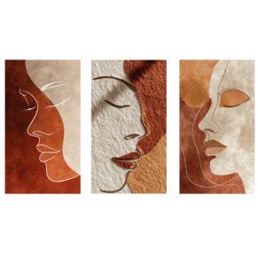 3 Panel Set Boho Wall Art for Home & Office Decor | Art No. 926