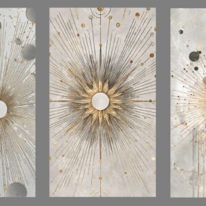 3 Panel Set Boho Wall Art for Home & Office Decor | Art No. 925