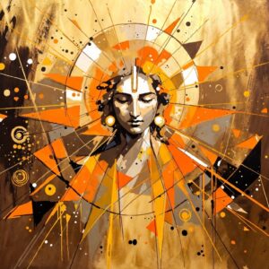 Abstract Girl Face Wall Art for Home & Office Decor | Art No. 915