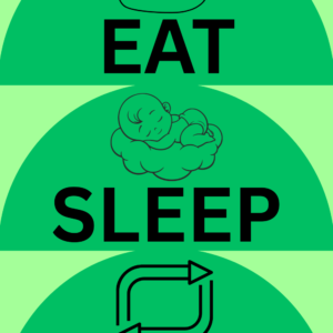 Eat Sleep Repeat Funny Wall Art for Home Decor | Art No. 753