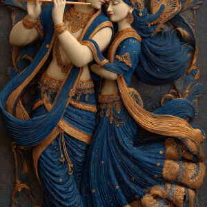 Divine Radha Krishna Love Wall Art for Home & Office Decor | Art No. 876