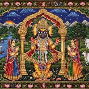 Lord Shrinath Ji Pichwai Wall Art for Home Decor | Art No. 993