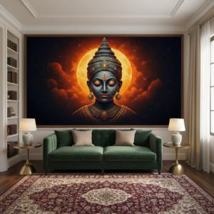 Mystical Indian Goddess Pichwai Wall Art for Home Decor | Art No. 1006