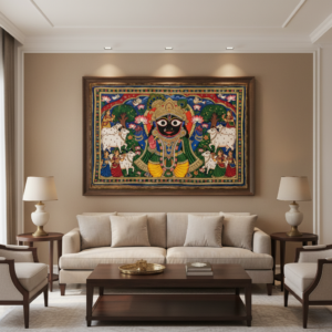 Lord Shrinath Ji Pichwai Wall Art for Home Decor | Art No. 992