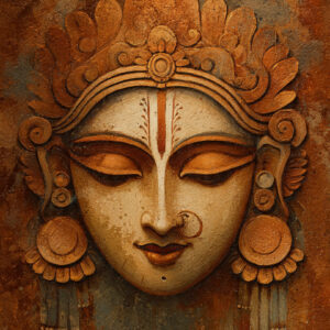 Calm Devi Indian Ethnic Durga Wall Art for Home & Office Decor | Art No. 965