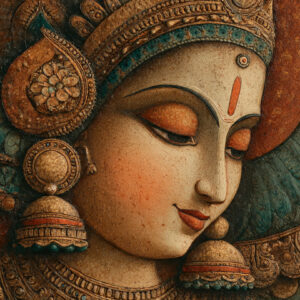 Calm Devi Indian Ethnic Durga Wall Art for Home & Office Decor | Art No. 967